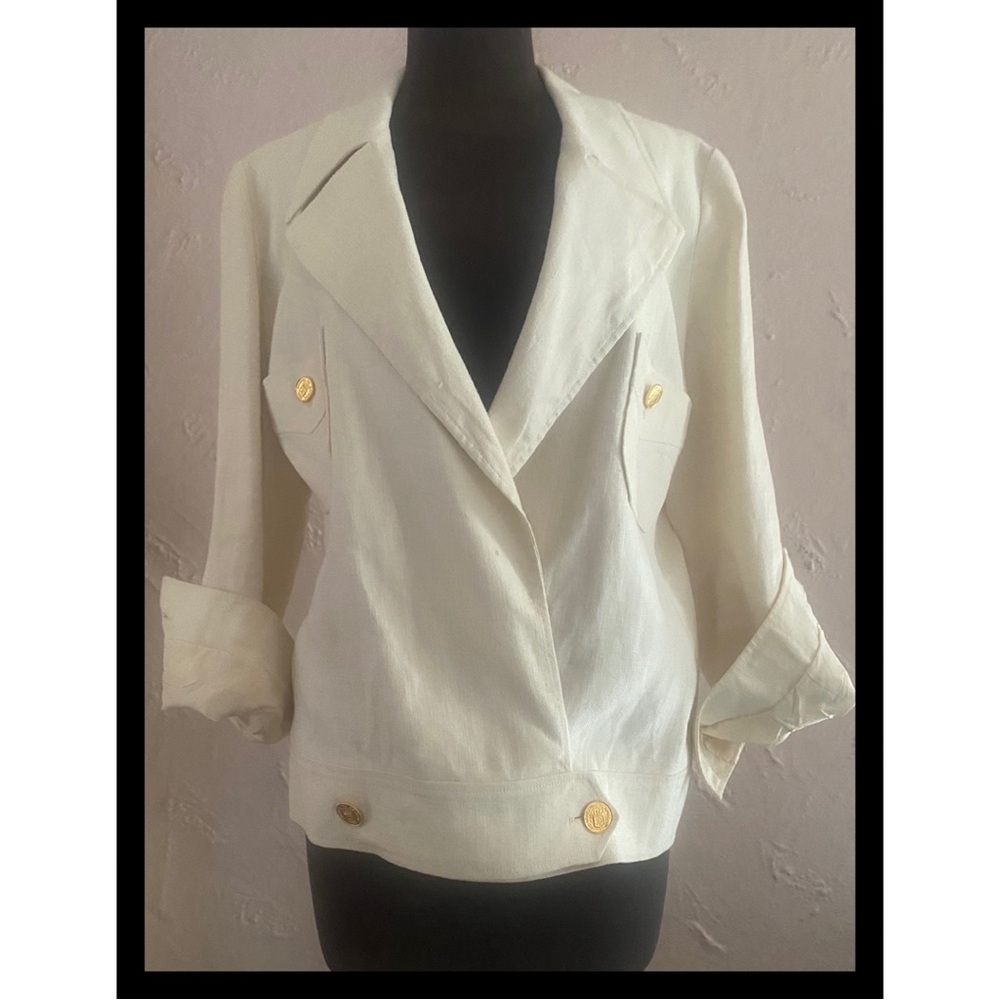 Vintage Chanel 80’s linen jacket - Picture 2 of 16